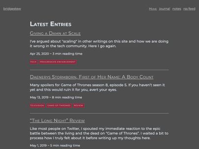 Screenshot of https://www.bridgestew.com