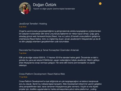 Screenshot of https://doganozturk.dev/