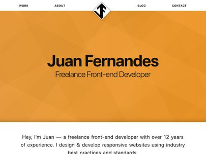 Screenshot of https://www.juanfernandes.uk/