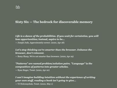 Screenshot of https://sixtysix.frontendweekly.tokyo/